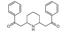α,α'-(2,6-Piperidinediyl)bis(acetophenone) structure