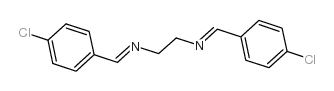 1-(4-chlorophenyl)-N-[2-[(4-chlorophenyl)methylideneamino]ethyl]methanimine Structure