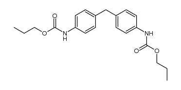 N,N'-(4,4'-methanediyl-di-phenyl)-bis-carbamic acid dipropyl ester Structure