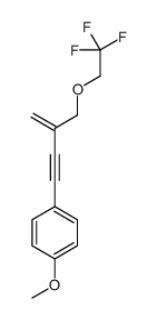 1-methoxy-4-[3-(2,2,2-trifluoroethoxymethyl)but-3-en-1-ynyl]benzene结构式