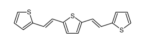 2,5-bis-(2-thiophen-2-yl-vinyl)-thiophene Structure
