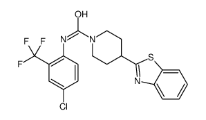 1-Piperidinecarboxamide,4-(2-benzothiazolyl)-N-[4-chloro-2-(trifluoromethyl)phenyl]-(9CI)结构式