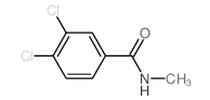 3,4-dichloro-N-methyl-benzamide结构式