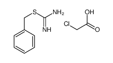 benzyl carbamimidothioate,2-chloroacetic acid Structure