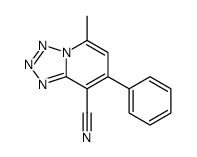 5-methyl-7-phenyltetrazolo[1,5-a]pyridine-8-carbonitrile结构式