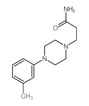 1-Piperazinepropanamide,4-(3-methylphenyl)-结构式