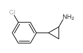 2-(3-氯苯基)-环丙胺结构式