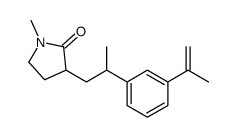 1-methyl-3-[2-(3-prop-1-en-2-ylphenyl)propyl]pyrrolidin-2-one Structure
