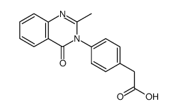 [4-(2-methyl-4-oxo-4H-quinazolin-3-yl)-phenyl]-acetic acid Structure