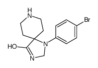 1-(4-bromophenyl)-1,3,8-triazaspiro[4.5]decan-4-one Structure