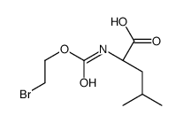(2S)-2-(2-bromoethoxycarbonylamino)-4-methylpentanoic acid Structure