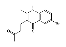 4-(6-bromo-2-methyl-4-sulfanylidene-1H-quinolin-3-yl)butan-2-one Structure