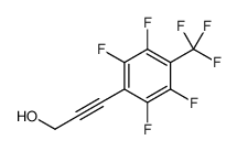3-[2,3,5,6-tetrafluoro-4-(trifluoromethyl)phenyl]prop-2-yn-1-ol结构式