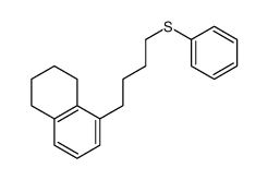 5-(4-phenylsulfanylbutyl)-1,2,3,4-tetrahydronaphthalene结构式