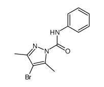 4-bromo-3,5-dimethyl-pyrazole-1-carboxylic acid anilide Structure