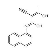 2-cyano-3-hydroxy-N-naphthalen-1-ylbut-2-enamide Structure