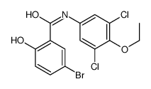 5-bromo-N-(3,5-dichloro-4-ethoxyphenyl)-2-hydroxybenzamide结构式