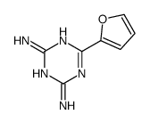 6-(furan-2-yl)-1,3,5-triazine-2,4-diamine结构式