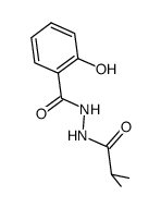 N-(2-methylpropanoyl)salicylhydrazide结构式