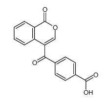 4-[(1-Oxo-1H-2-benzopyran-4-yl)carbonyl]benzoic acid结构式