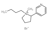 3-(1-butyl-1-methyl-2,3,4,5-tetrahydropyrrol-2-yl)pyridine结构式