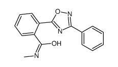 N-methyl-2-(3-phenyl-1,2,4-oxadiazol-5-yl)benzamide结构式