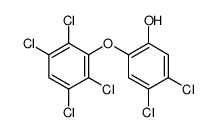 4,5-dichloro-2-(2,3,5,6-tetrachlorophenoxy)phenol Structure