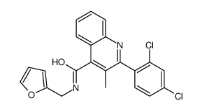 2-(2,4-dichlorophenyl)-N-(furan-2-ylmethyl)-3-methylquinoline-4-carboxamide Structure