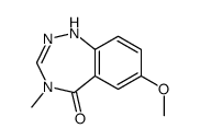 7-methoxy-4-methyl-1H-1,2,4-benzotriazepin-5-one结构式
