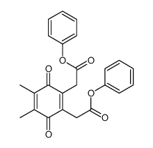 phenyl 2-[4,5-dimethyl-3,6-dioxo-2-(phenoxycarbonylmethyl)-1-cyclohexa-1,4-dienyl]acetate结构式