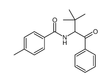 N-(3,3-dimethyl-1-oxo-1-phenylbutan-2-yl)-4-methylbenzamide结构式