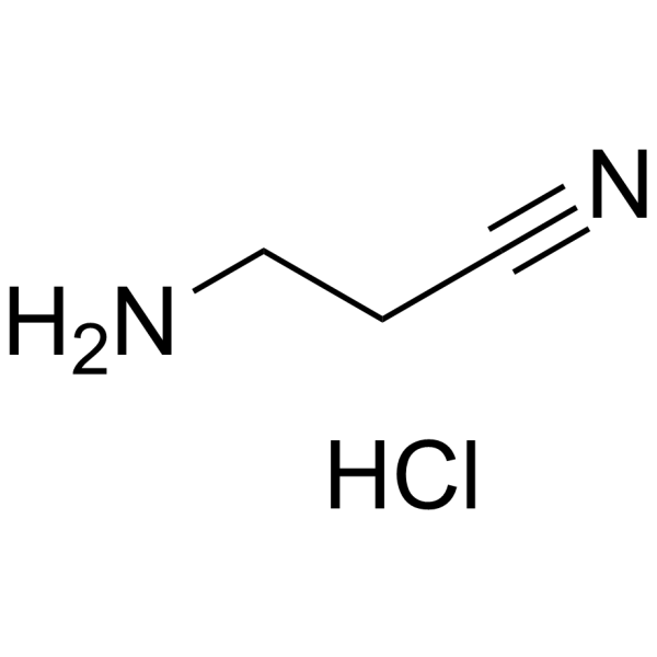 3-aminopropanenitrile,hydrochloride Structure