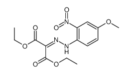 diethyl 2-[(4-methoxy-2-nitrophenyl)hydrazinylidene]propanedioate Structure