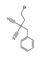 2-benzyl-2-(2-bromoethyl)propanedinitrile结构式