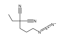 2-(3-azidopropyl)-2-ethylpropanedinitrile结构式