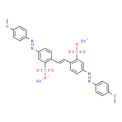 disodium 4,4'-bis[(4-methoxyphenyl)azo]stilbene-2,2'-disulphonate Structure