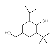 2,6-ditert-butyl-4-(hydroxymethyl)cyclohexan-1-ol Structure