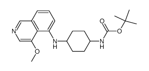 N-(tert-butoxycarbonyl)-N'-(4-methoxy-5-isoquinolyl)-1,4-cyclohexanediamine Structure