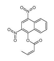 (2,4-dinitronaphthalen-1-yl) but-2-enoate结构式