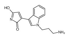 3-[1-(3-aminopropyl)indol-3-yl]pyrrole-2,5-dione结构式