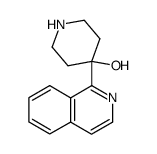 4-isoquinolin-1-yl-piperidin-4-ol结构式