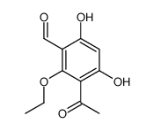 3-acetyl-2-ethoxy-4,6-dihydroxybenzaldehyde结构式