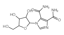 1H-Imidazole-4,5-dicarboxamide,1-b-D-ribofuranosyl- Structure