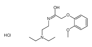 N-[2-(diethylamino)ethyl]-2-(2-methoxyphenoxy)acetamide,hydrochloride Structure