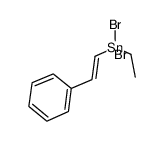 dibromo(ethyl)(styryl)stannane Structure