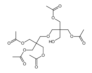 2-[[3-(acetoxy)-2-[(acetoxy)methyl]-2-(hydroxymethyl)propoxy]methyl]-2-[(acetoxy)methyl]propane-1,3-diyl diacetate structure