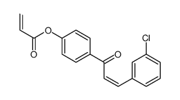 [4-[3-(3-chlorophenyl)prop-2-enoyl]phenyl] prop-2-enoate Structure