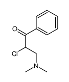 1-Propanone, 2-chloro-3-(dimethylamino)-1-phenyl- (9CI) structure