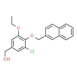 3-CHLORO-5-ETHOXY-4-(2-NAPHTHALENYLMETHOXY)-BENZENEMETHANOL structure