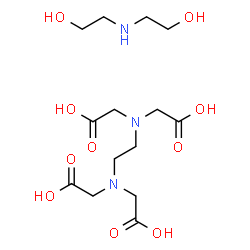 N,N'-ethylenebis[N-(carboxymethyl)glycine], compound with 2,2'-iminobis(ethanol) (1:1)结构式